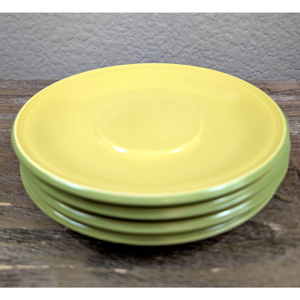 Set 4 Mikasa Mexican Rainbow Pinata 622 Saucers Ben Seibel MCM 6”